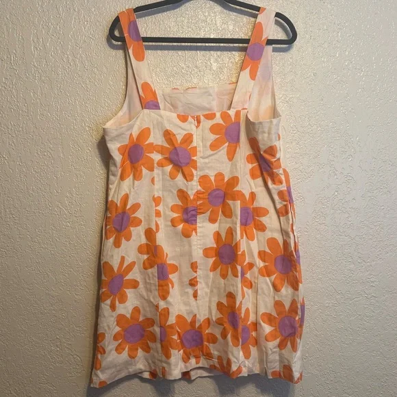 Princess Highway ModCloth Margo Daisy Linen Blend Dress - Picture 3 of 8